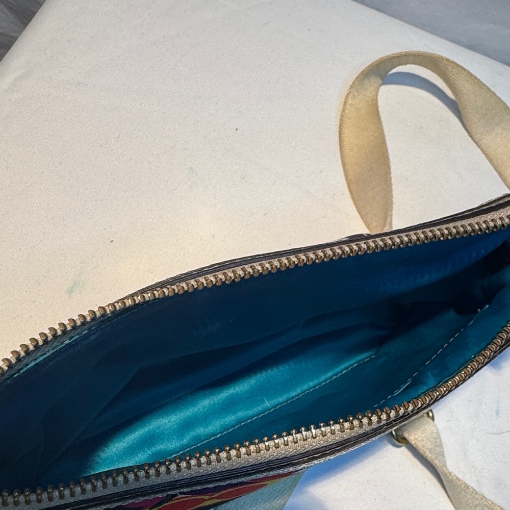 Coach Multicolor Crossbody Bag with Silver Details - Picture 9 of 14